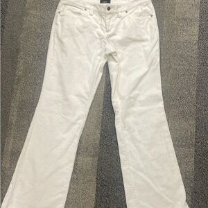 White Flared Corduroy Pants